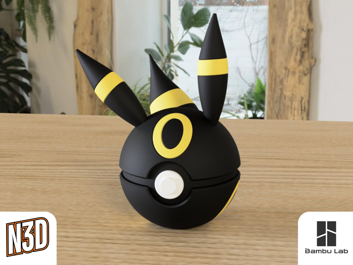 #0197 Umbreon - Pokeball Collectible - 3d Printed Pokemon Decor