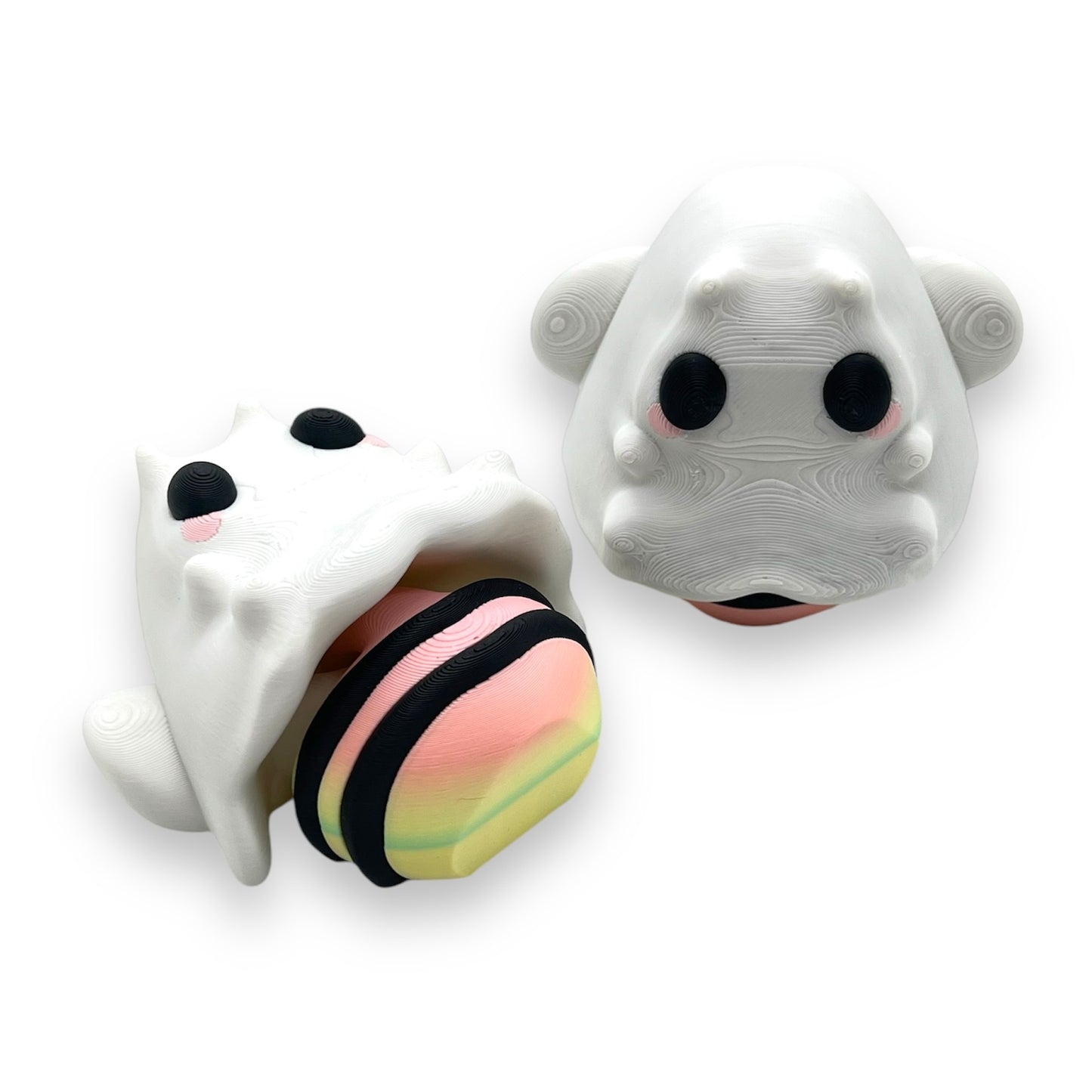 Adorable 3" Ghost Boo Bee -Articulated 3d Printed Figurine - Halloween Home Decor
