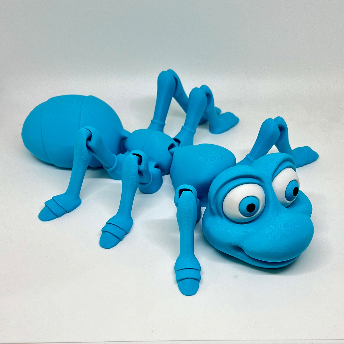 Adorable Cartoonish Ant - 4.5" or 11" Articulated 3D Printed Animal Figurine Plastic Decorative Decor