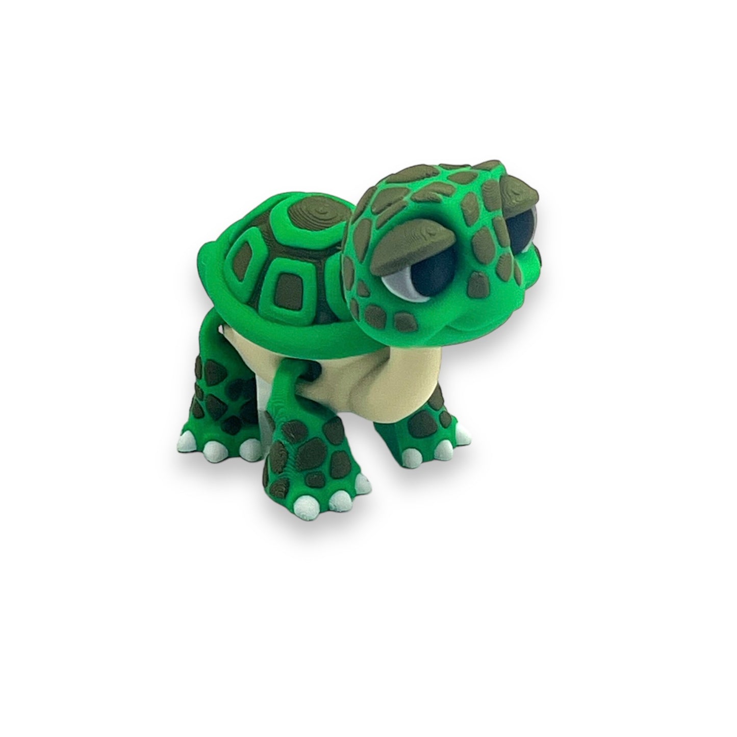 Adorable 3d Printed Standing Baby Turtle - Articulated 3d Printed Cartoon Style Decor Gift