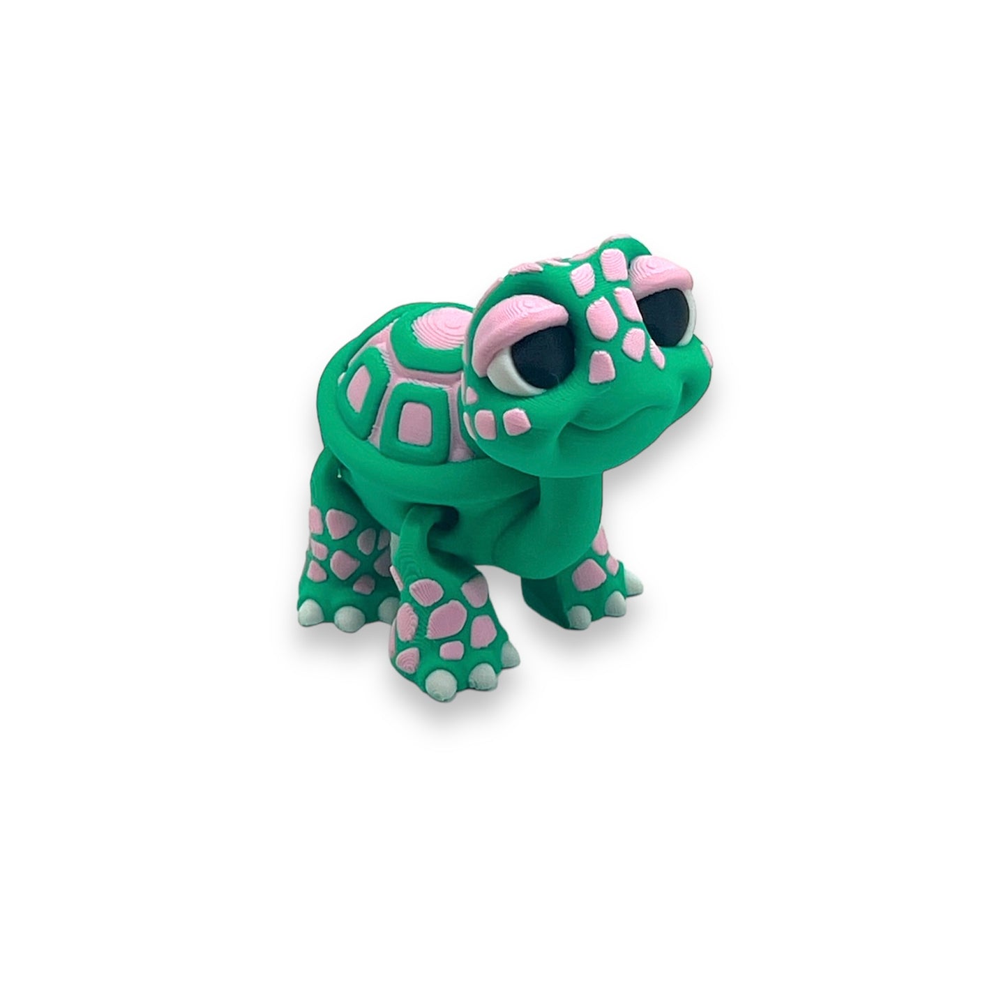 Adorable 3d Printed Standing Baby Turtle - Articulated 3d Printed Cartoon Style Decor Gift