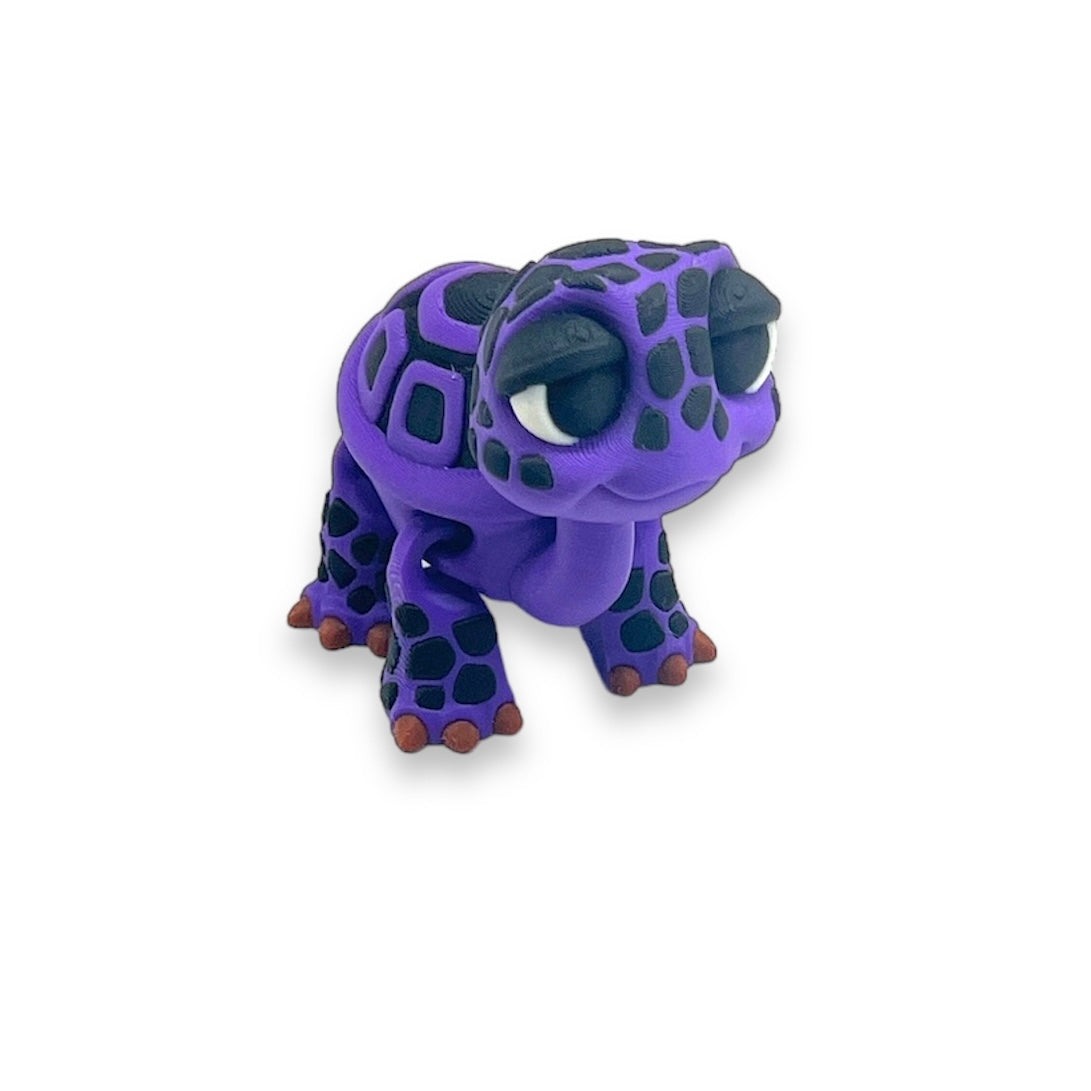 Adorable 3d Printed Standing Baby Turtle - Articulated 3d Printed Cartoon Style Decor Gift