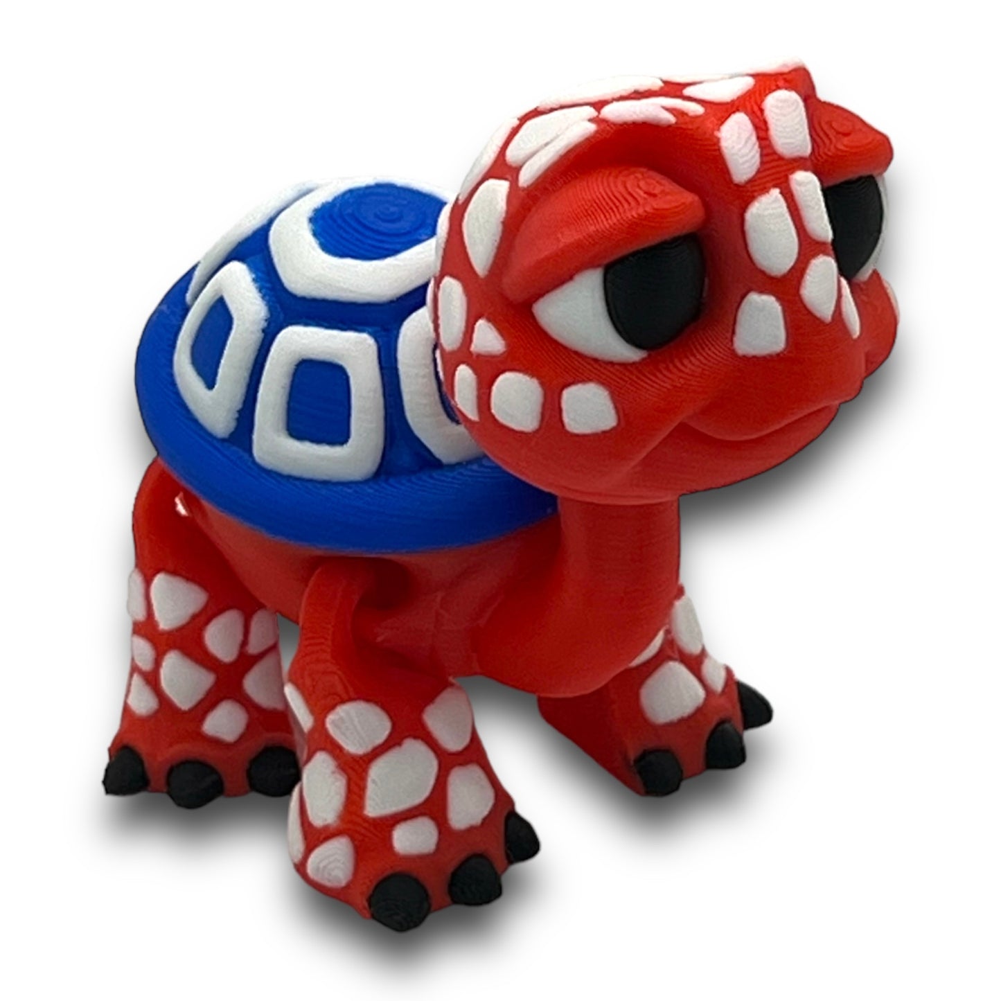 Adorable 3d Printed Standing Baby Turtle - Articulated 3d Printed Cartoon Style Decor Gift