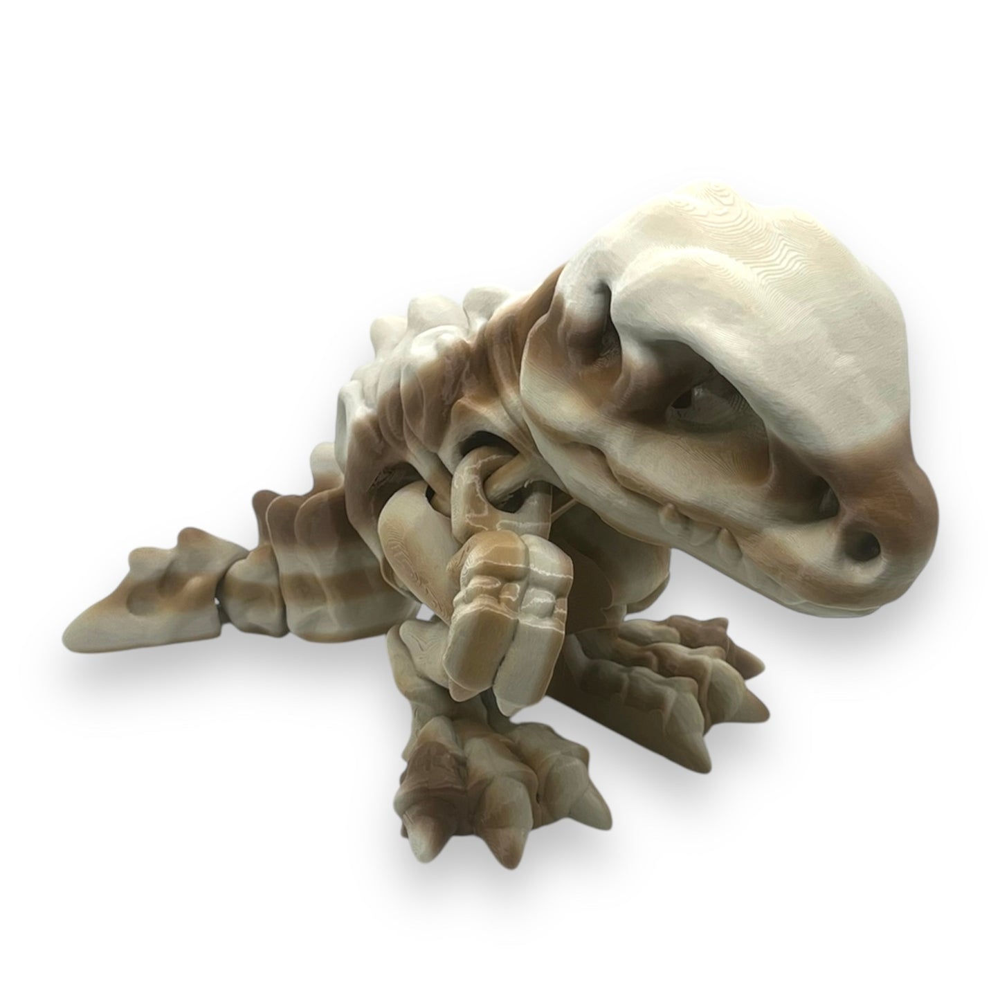 Amazing T-Rex Dinosaur Skeleton with Stand - Articulated 3d Printed Figurine