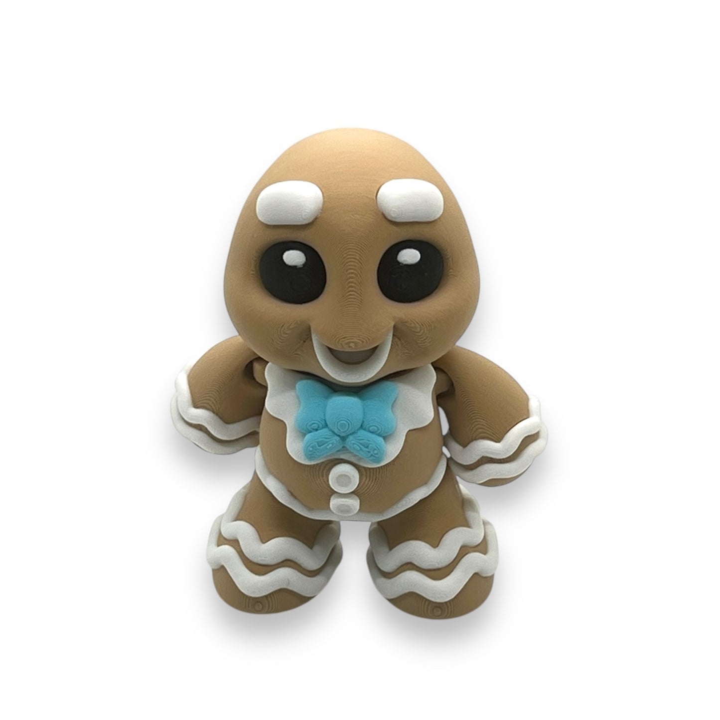 Beautiful 5" Mr. & Mrs. Gingerbread Man - 3d Printed Figurine by Gnarly Novelties Prints