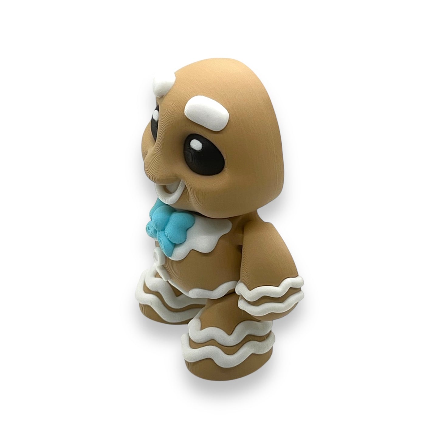 Beautiful 5" Mr. & Mrs. Gingerbread Man - 3d Printed Figurine by Gnarly Novelties Prints