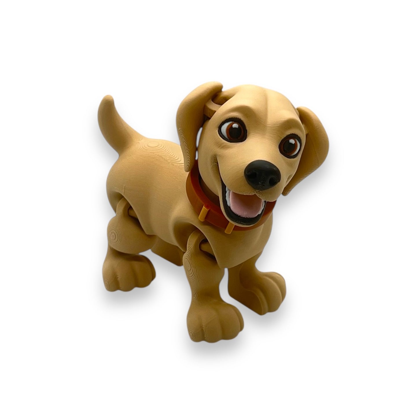 Adorable 6" Labrador Retriever Puppy - Articulated 3d Printed Decor