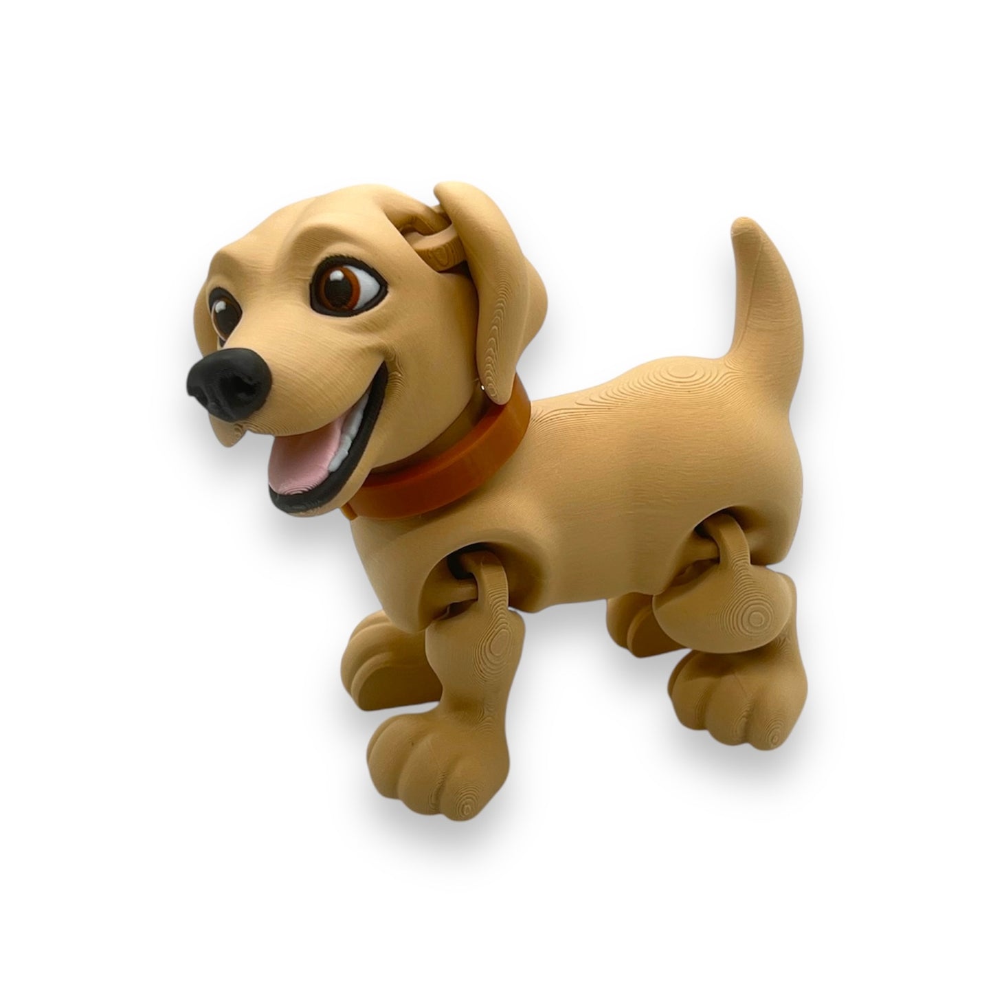 Adorable 6" Labrador Retriever Puppy - Articulated 3d Printed Decor