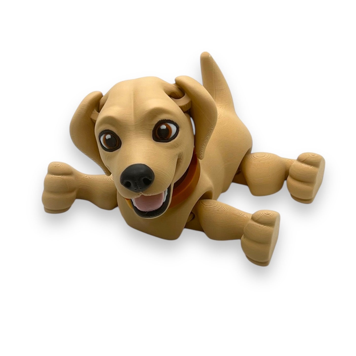 Adorable 6" Labrador Retriever Puppy - Articulated 3d Printed Decor