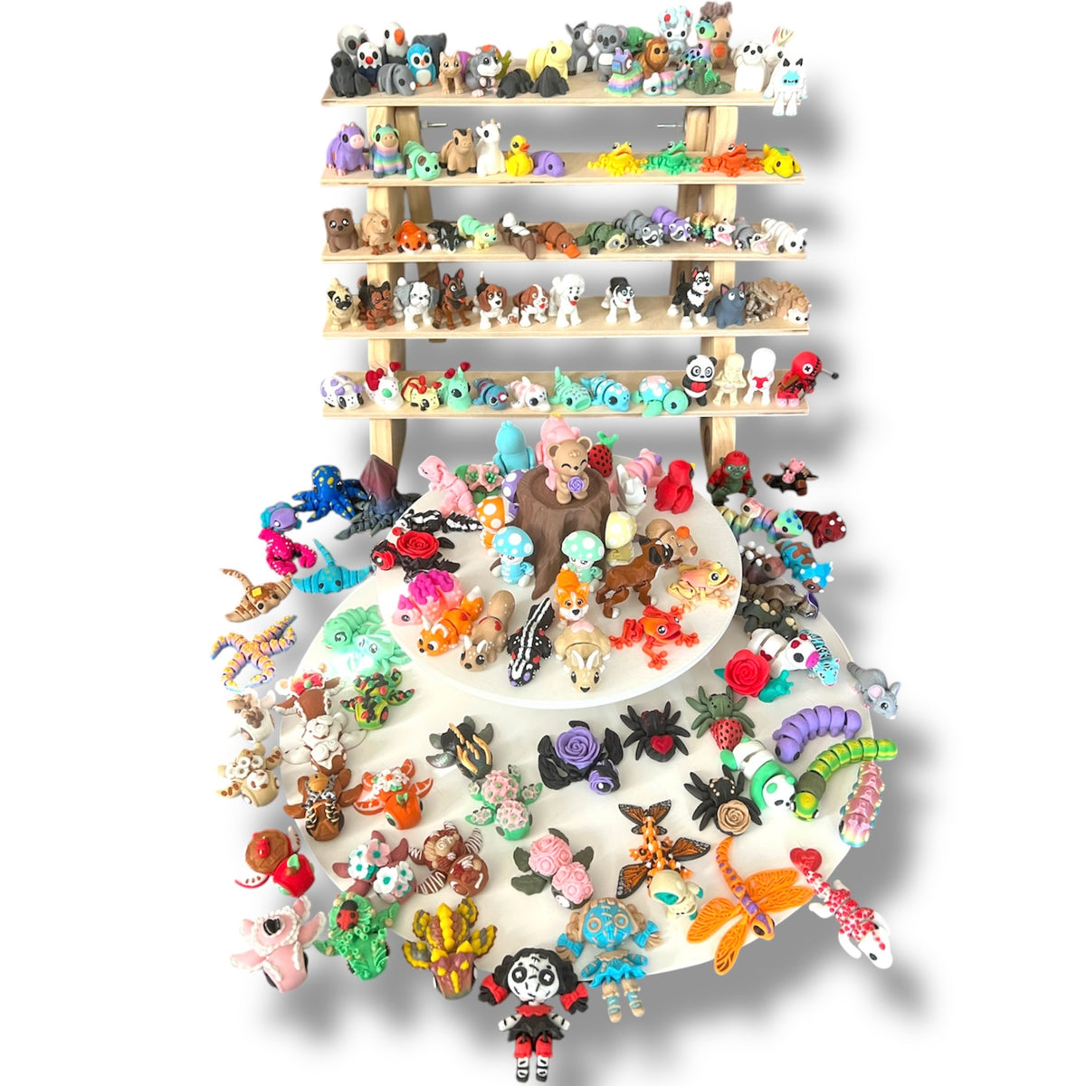 10 Pack of Pocket Pals - Mini 3d Printed Articulated Figurines