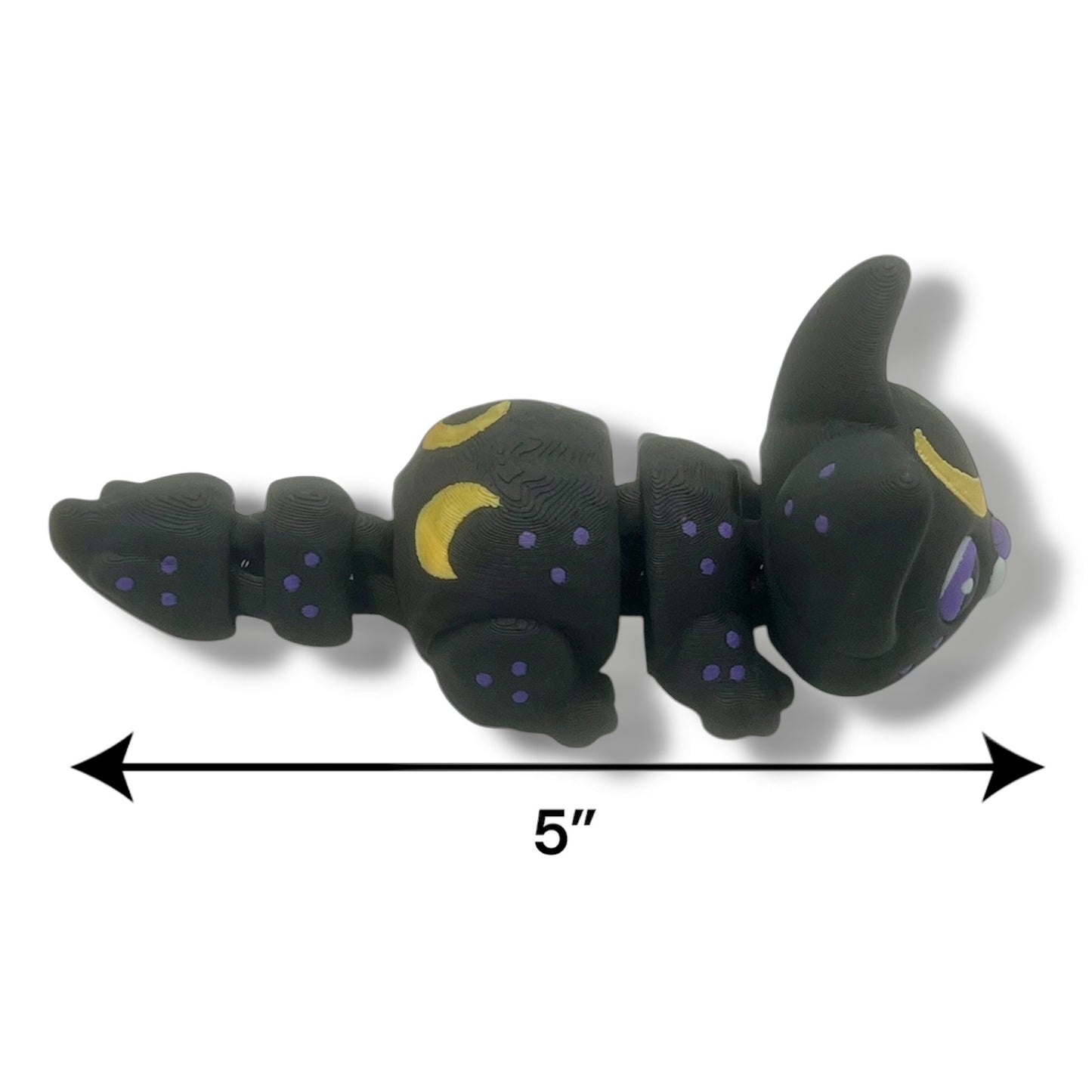 Beautiful 5" Moon Cat - 3d Printed Articulated Decor