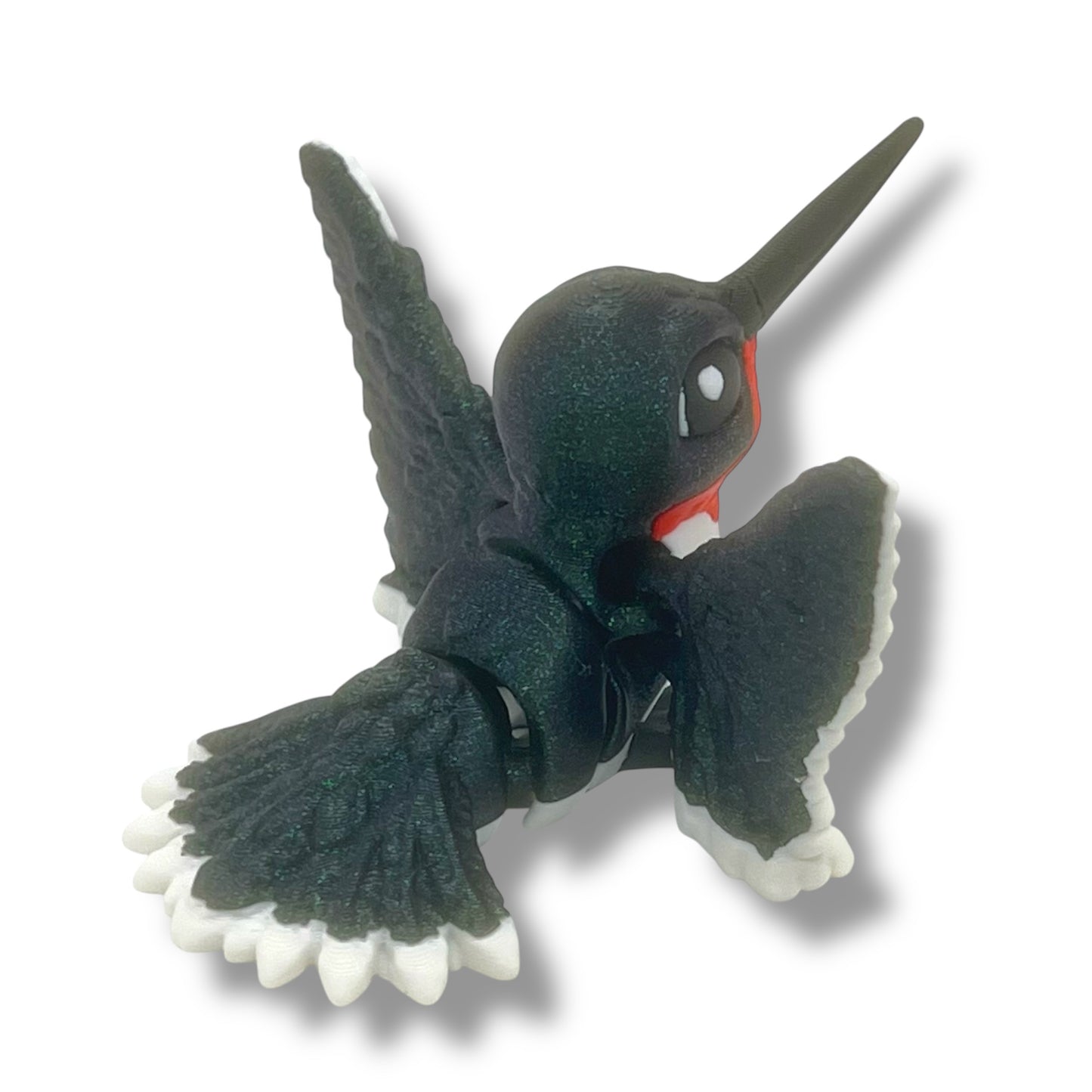 Amazing 4.5" Hummingbird - 3d Printed Articulated Decor