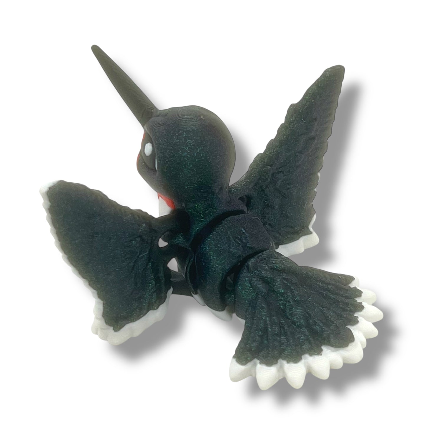 Amazing 4.5" Hummingbird - 3d Printed Articulated Decor
