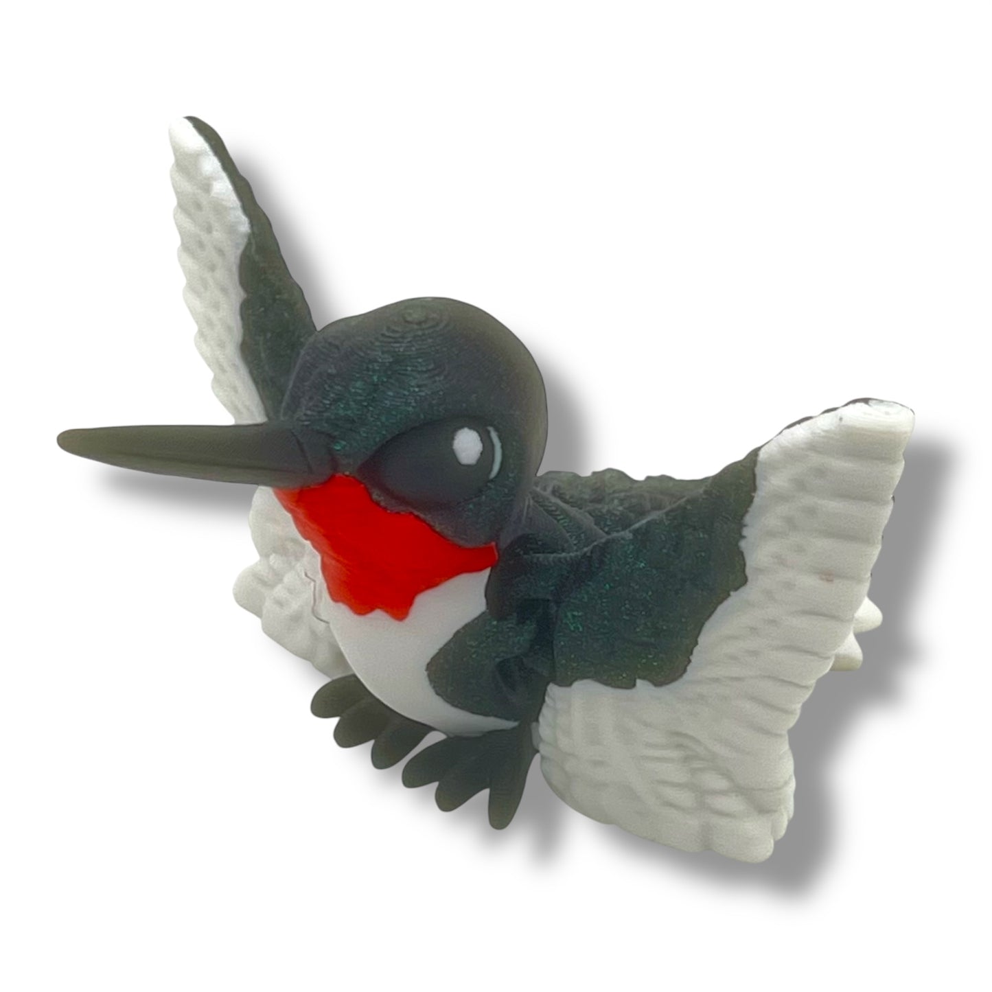 Amazing 4.5" Hummingbird - 3d Printed Articulated Decor