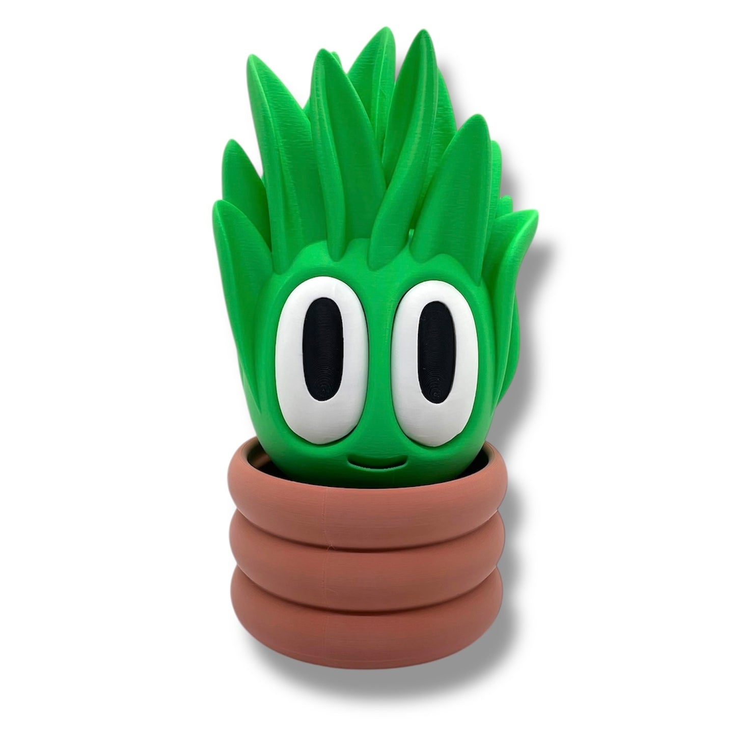 Charming Blob Plants in Unique Pots - 3d Printed Enchanting Figurine Decor