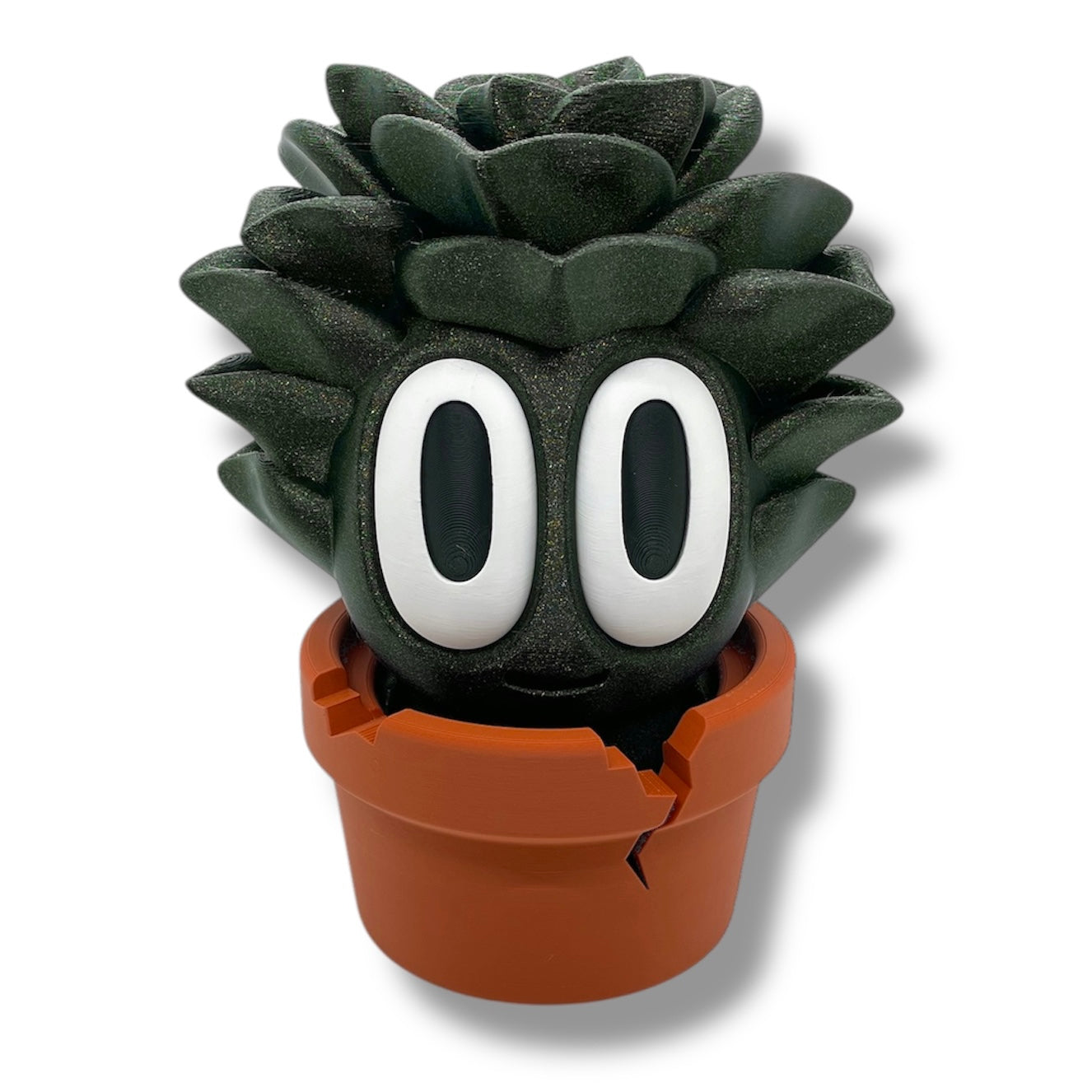 Charming Blob Plants in Unique Pots - 3d Printed Enchanting Figurine Decor