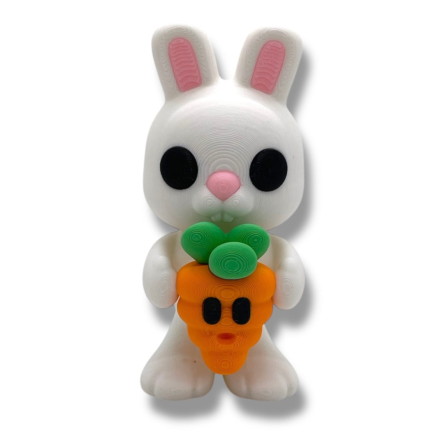 4.5" Adorable Easter Rabbit w/ Accessories Set - 3d Printed Articulated Easter Decor