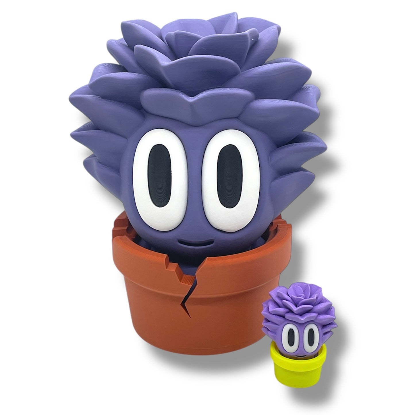 Charming Blob Plants in Unique Pots - 3d Printed Enchanting Figurine Decor