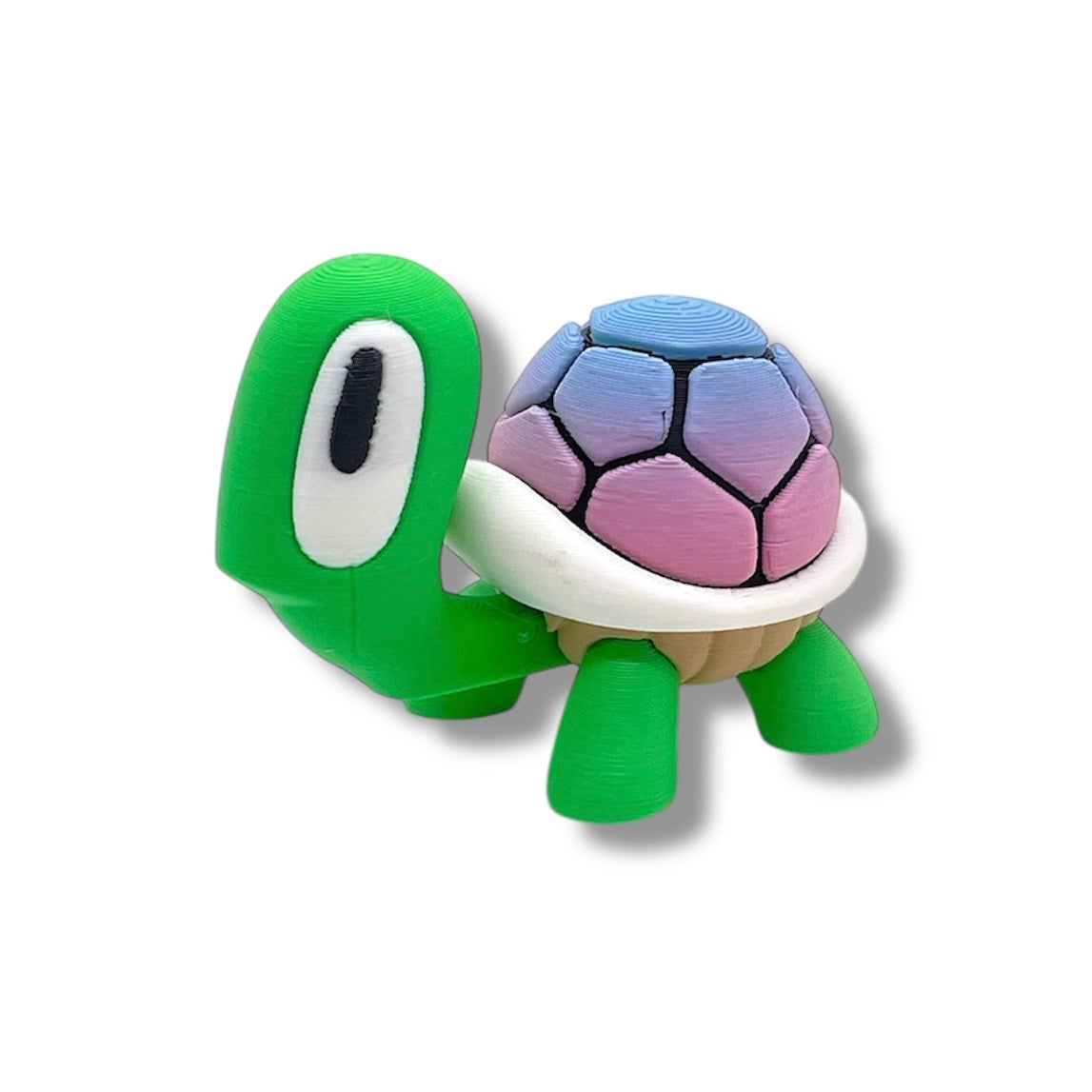 Cute SMALLZ Blob Turtle - 3d Printed Articulated Tortoise Fun Decor