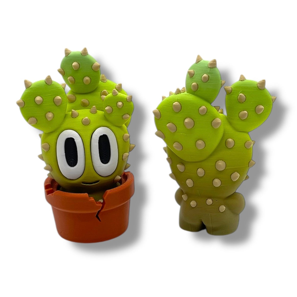 Charming Blob Plants in Unique Pots - 3d Printed Enchanting Figurine Decor