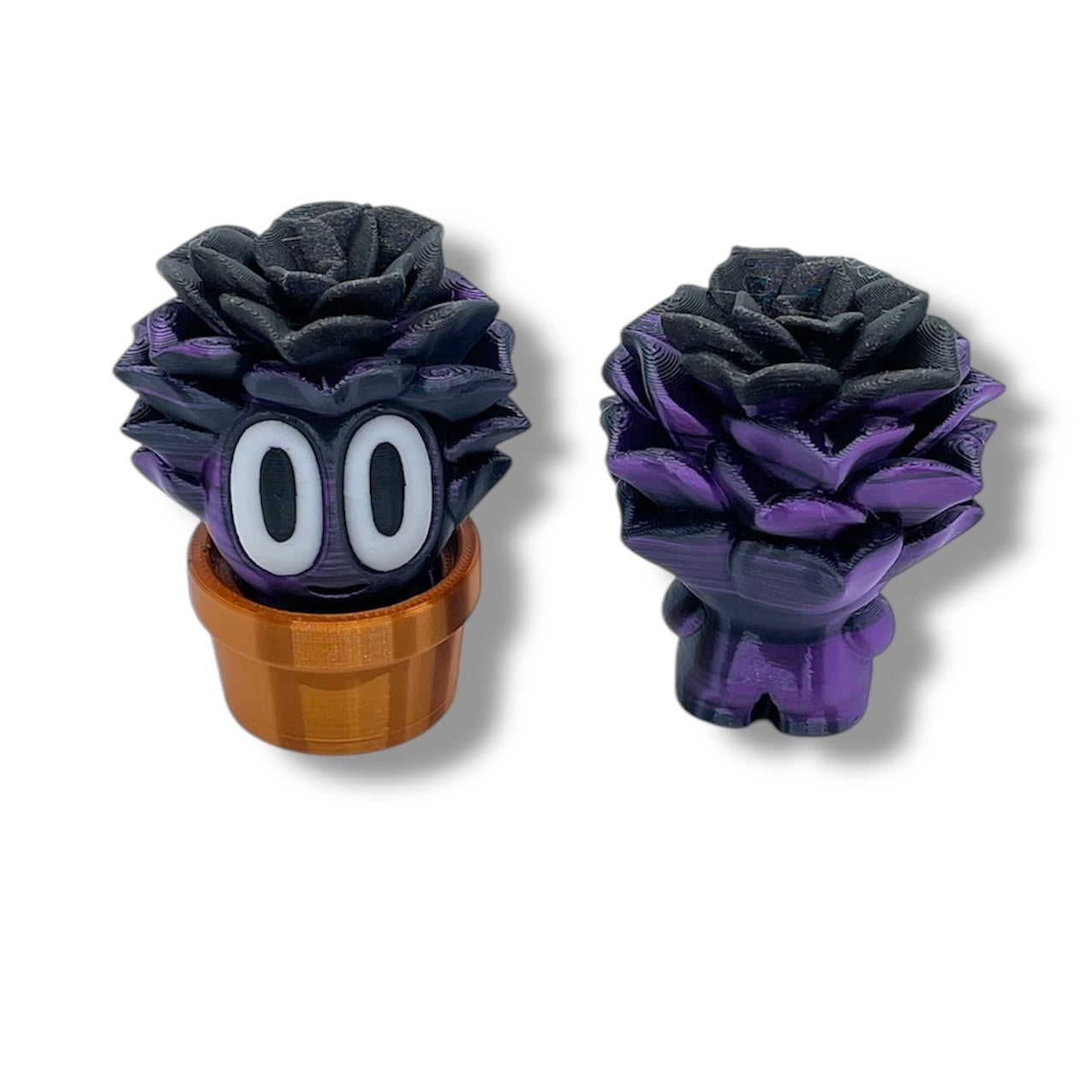 Charming Blob Plants in Unique Pots - 3d Printed Enchanting Figurine Decor