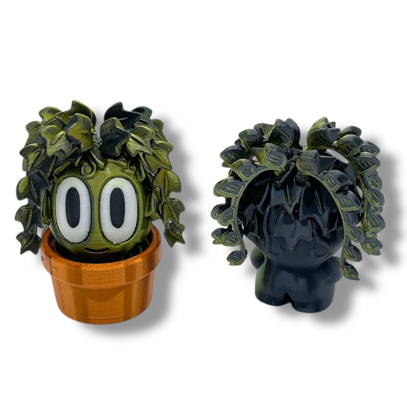 Charming Blob Plants in Unique Pots - 3d Printed Enchanting Figurine Decor