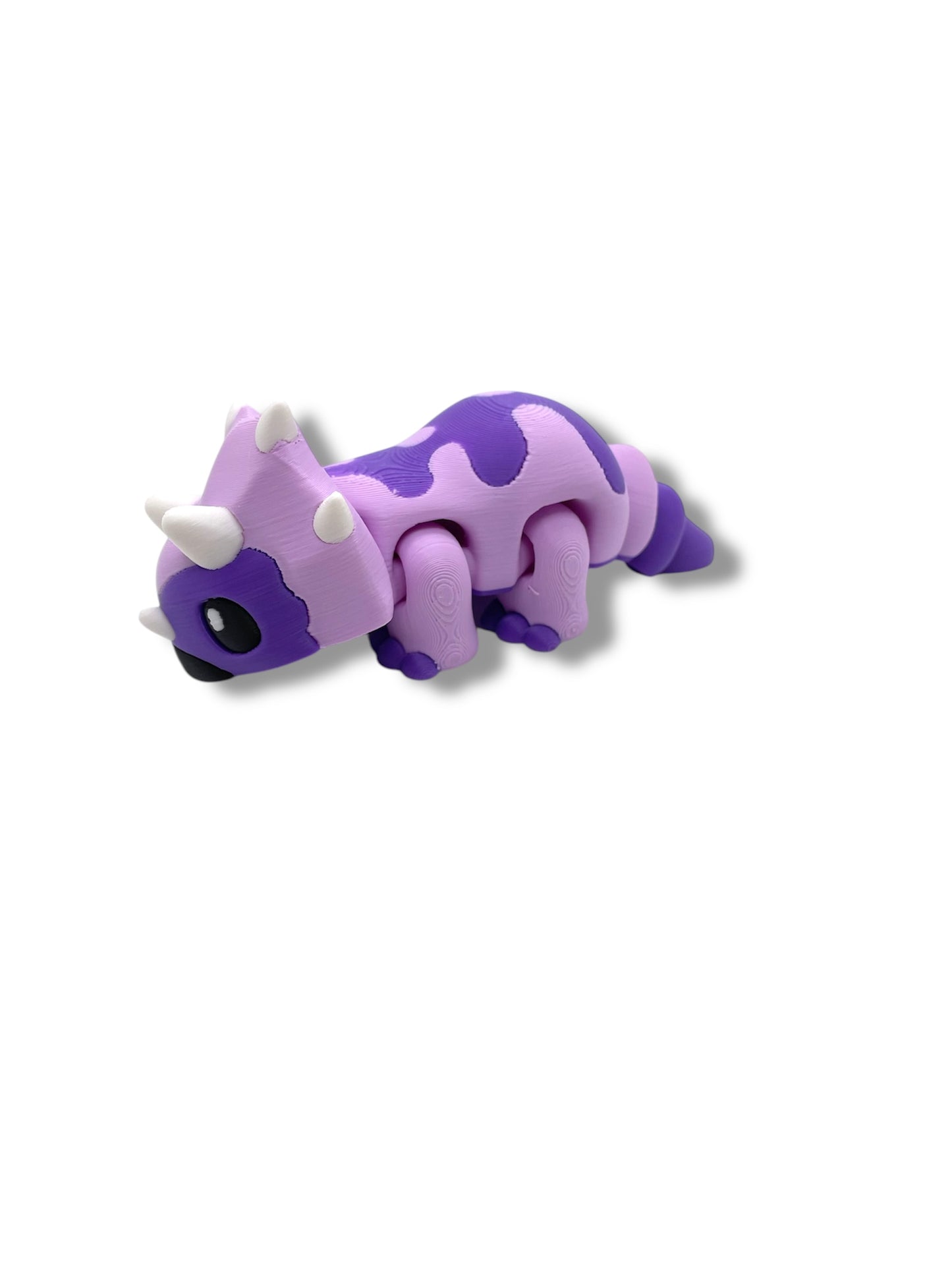 Cute 5" Triceratops Dinosaur - 3d Printed Articulated Figurine Decor Gift
