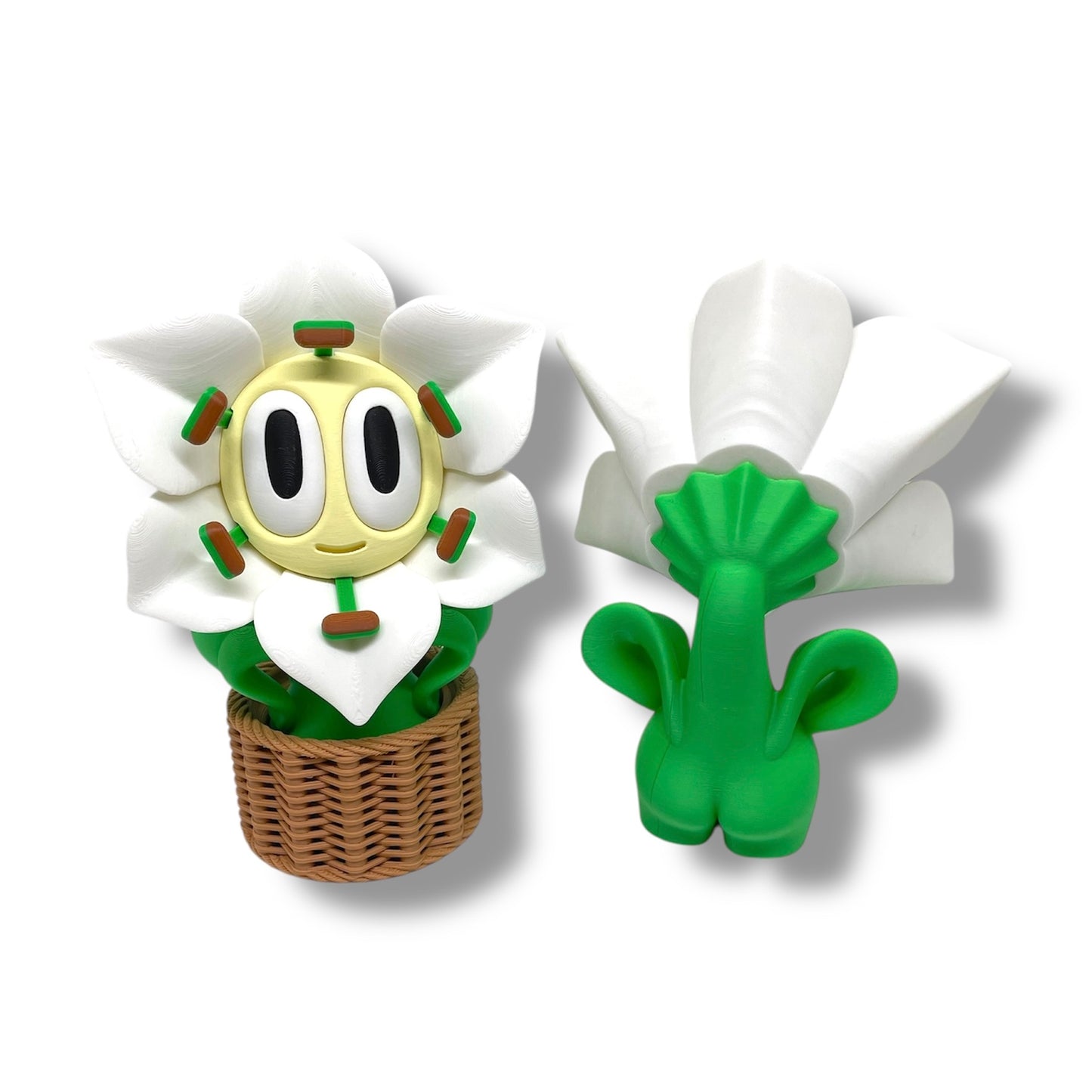 Charming Blob Flowers in Unique Pots - 3d Printed Plant Figurine Decor
