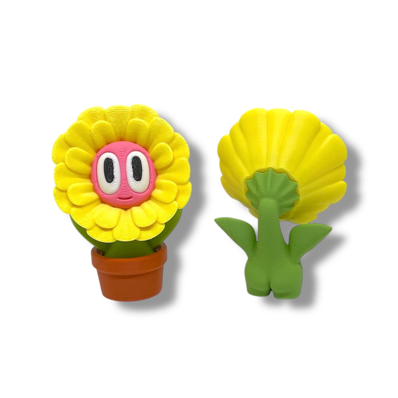 Charming Blob Flowers in Unique Pots - 3d Printed Plant Figurine Decor
