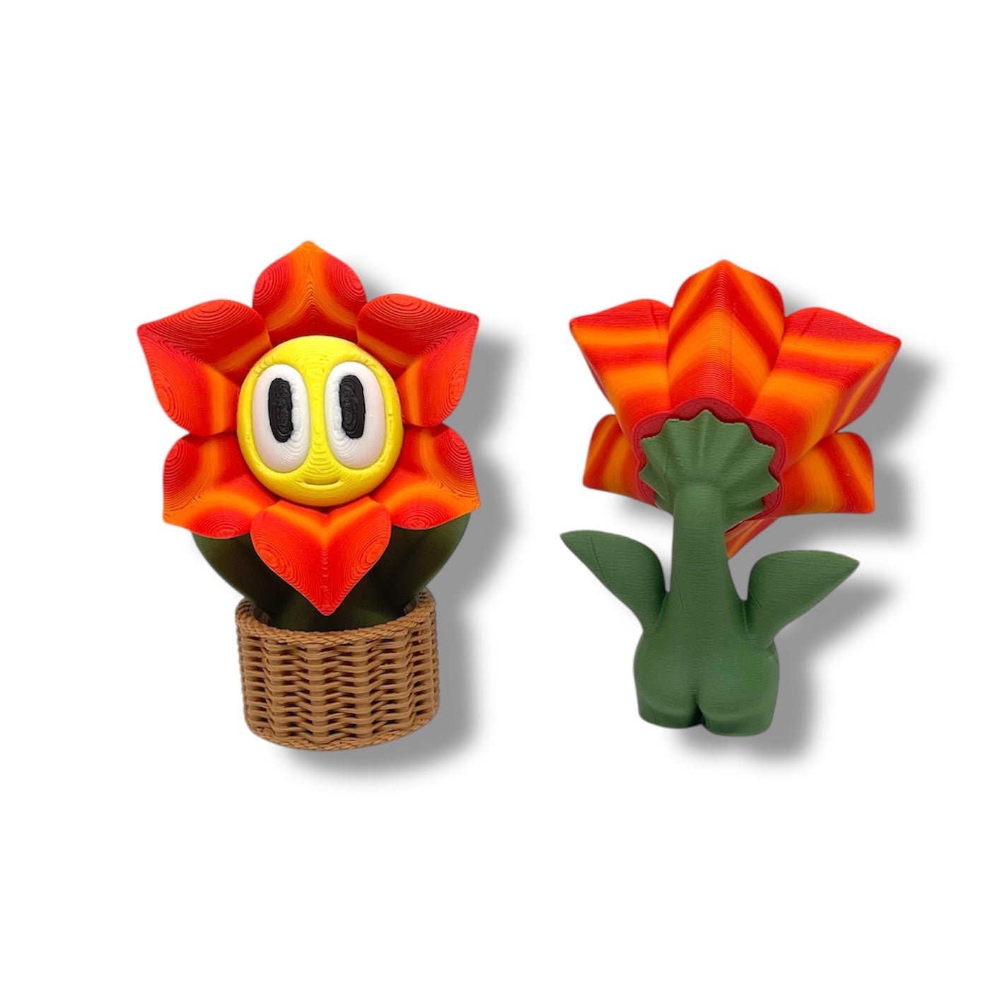 Charming Blob Flowers in Unique Pots - 3d Printed Plant Figurine Decor