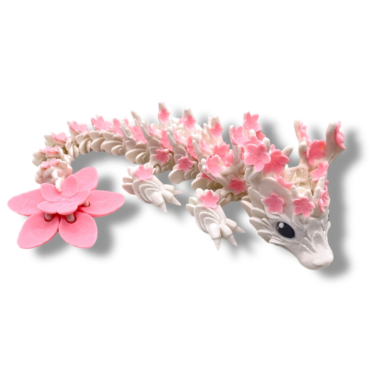 10" Cherry Blossom Dragon - 3d Printed Articulated Design Decor Decoration