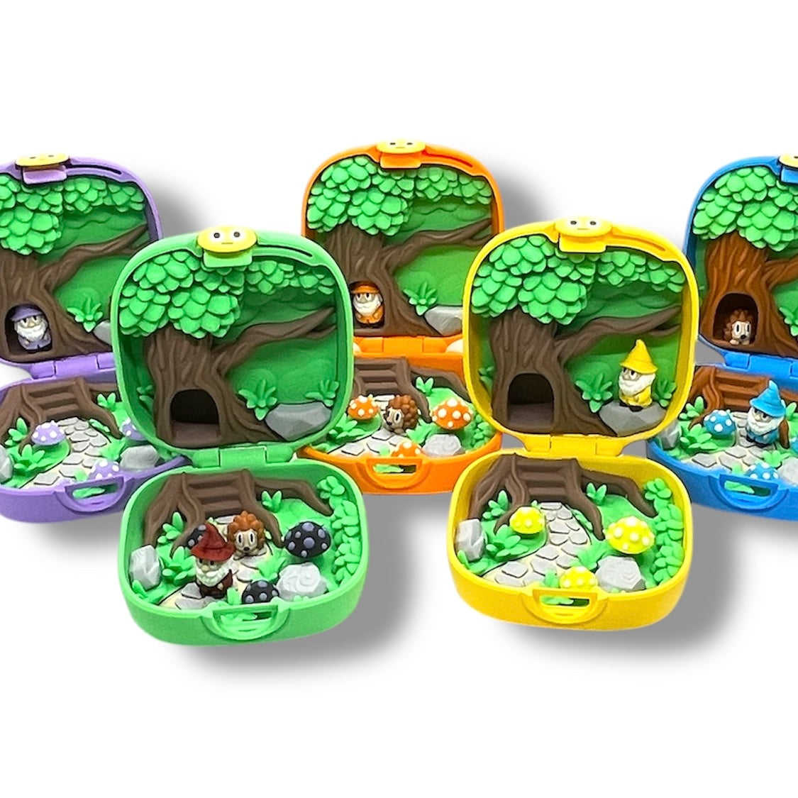 Colorful Blob Lab enchanted forest miniature worlds