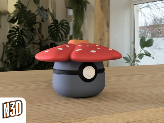 #0045 Vileplum - Pokeball Collectible - 3d Printed Pokemon Decor