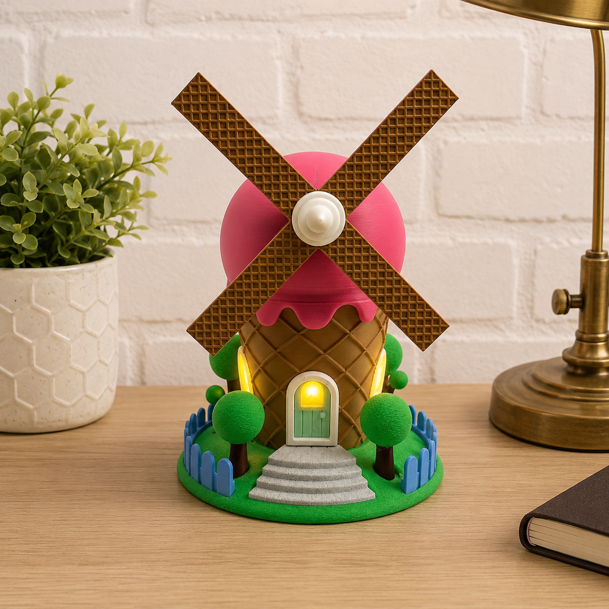 Ice Cream Windmill Tea Light House – Limited Summertime Tea Light House