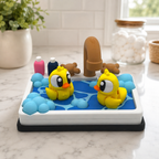 Adorable Rubber Duck Bathtub Scene - Table Top Duckie Decor