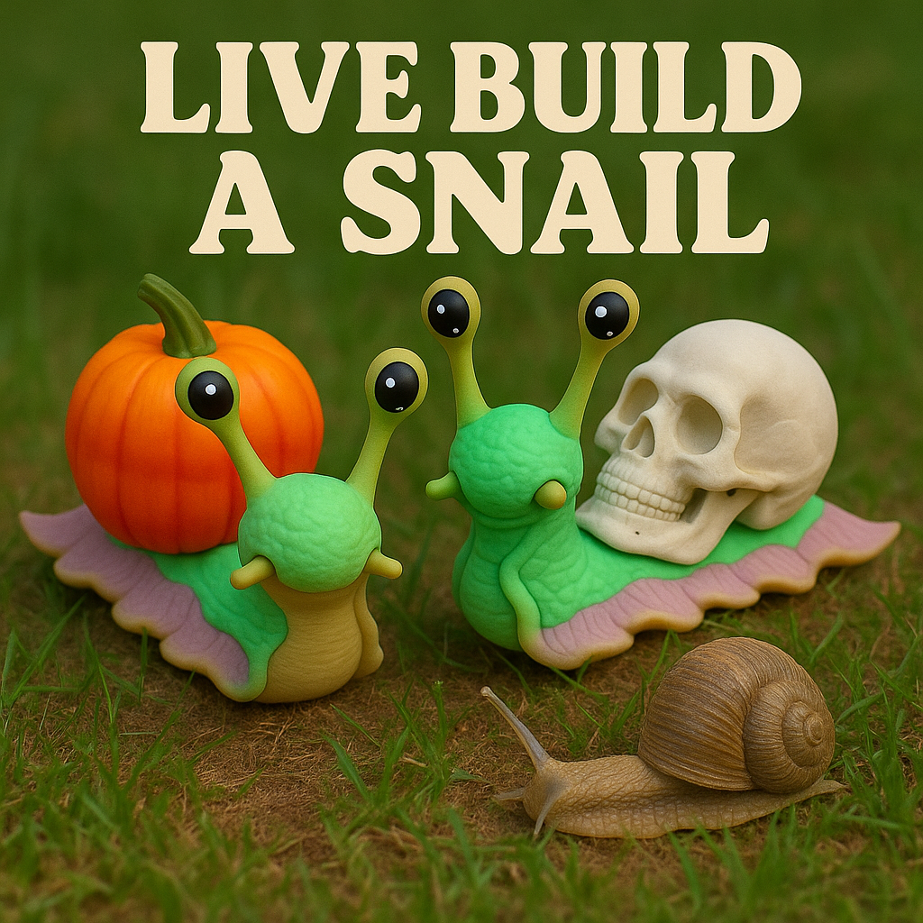 7" Live Build a Snail - Build your Snail Live