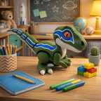 Articulated 8.5" Velociraptor  – Dinosaur Desk Decor Collectible