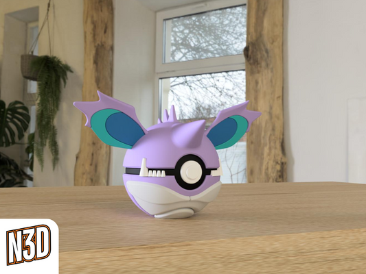 #0034 Nidoking - Pokeball Collectible - 3d Printed Pokemon Decor