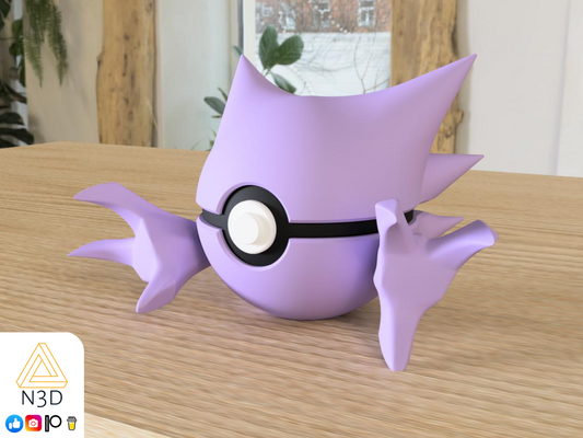 #0093 Haunter - Pokeball Collectible - 3d Printed Pokemon Decor