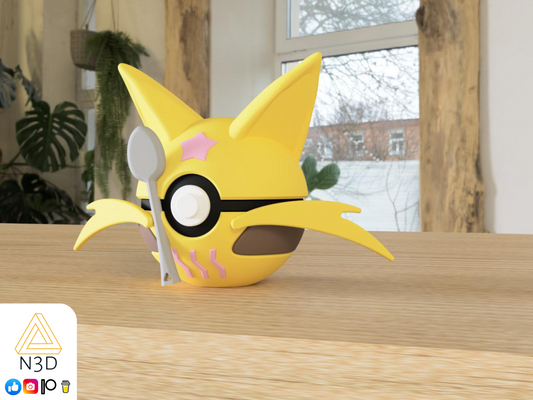 #0064 Kadabra - Pokeball Collectible - 3d Printed Pokemon Decor