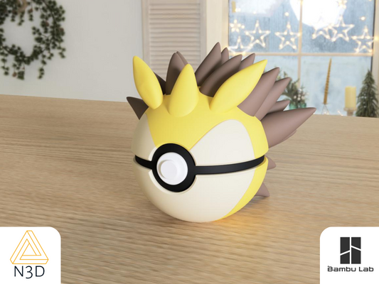 #0028 Sandslash - Pokeball Collectible - 3d Printed Pokemon Decor