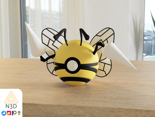 #0015 Beedrill - Pokeball Collectible - 3d Printed Pokemon Decor
