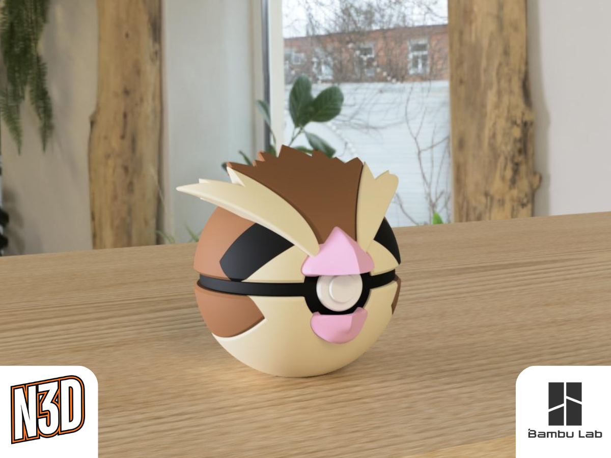 #0016 Pidgey - Pokeball Collectible - 3d Printed Pokemon Decor