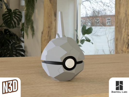 #0095 Onix - Pokeball Collectible - 3d Printed Pokemon Decor