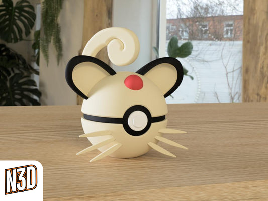 #0053 Persian - Pokeball Collectible - 3d Printed Pokemon Decor