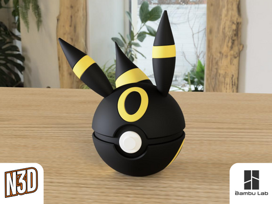#0197 Umbreon - Pokeball Collectible - 3d Printed Pokemon Decor