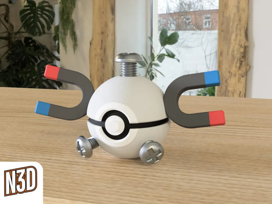 #0081 Magnamite - Pokeball Collectible - 3d Printed Pokemon Decor