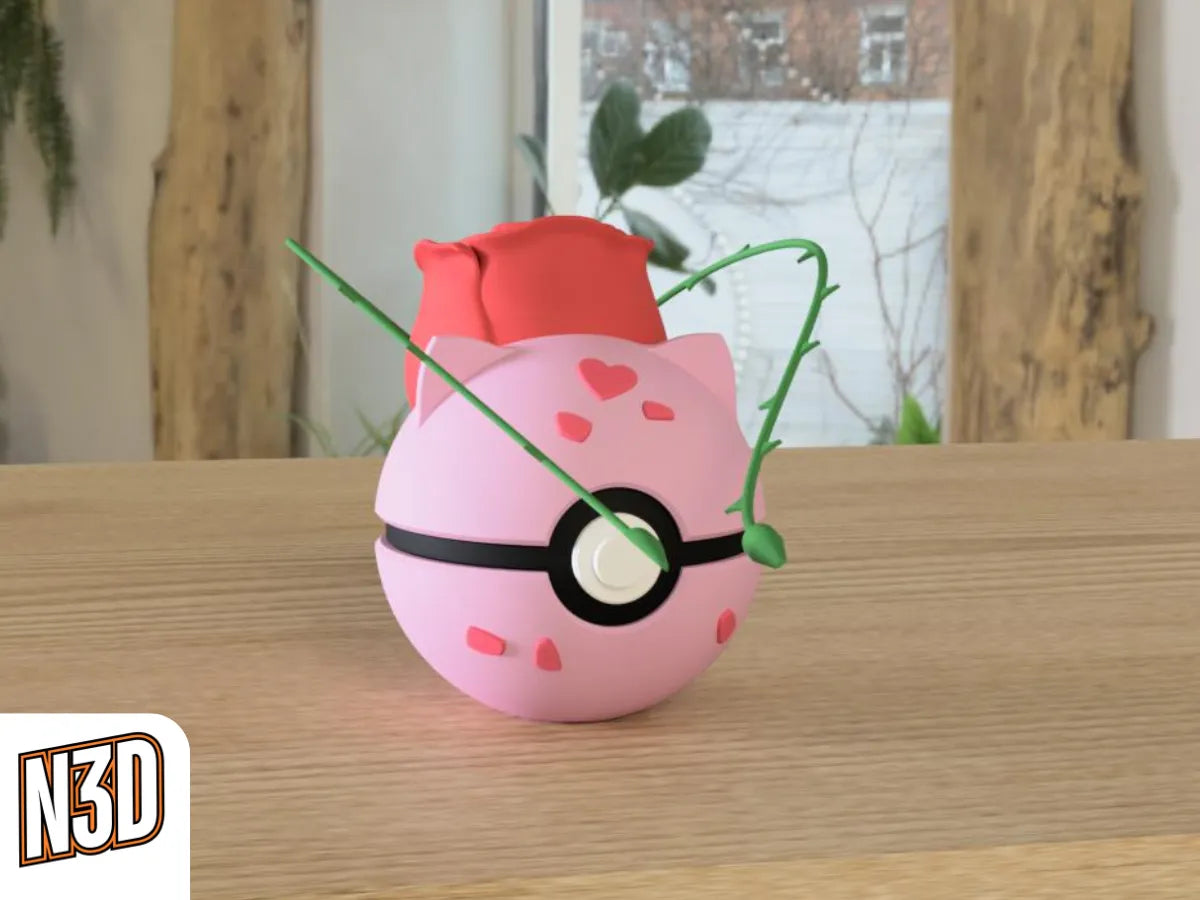 #0001 Bulbasaur - Pokeball Collectible - 3d Printed Pokemon Decor