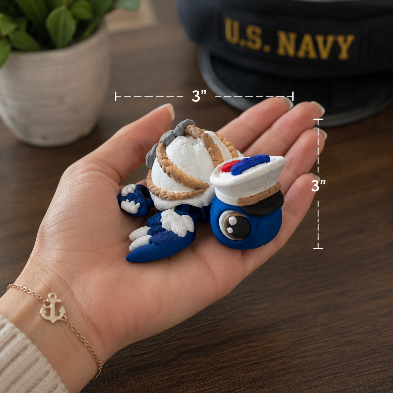 Military Branch Turtles – Collectible Desk Pets