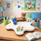Star Block Winter Woodland Friends Scene - Modular Collectible Set Desk Decor